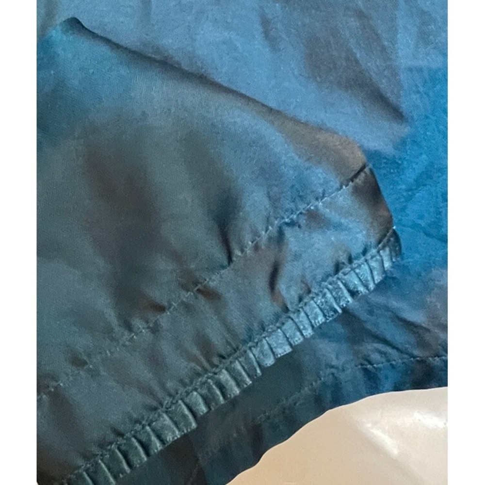 Vtg April Cornell Small Blouse Button Front Long Sleeve Iridescent Ruffle Trim - Picture 8 of 9